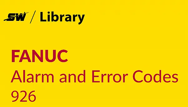 Come risolvere l'allarme Fanuc 926 FSSB?