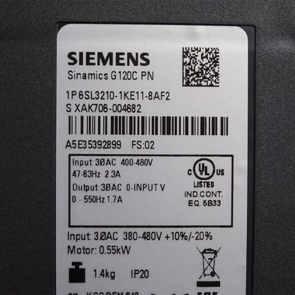 6SL3210-1KE11-8AF2 - 63285