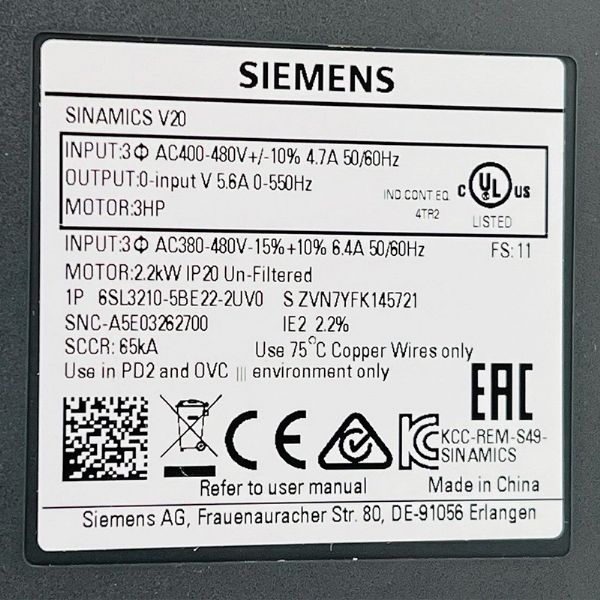 6SL3210-5BE22-2UV0 - 63416