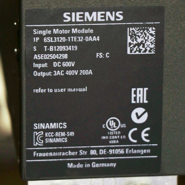 6SL3120-1TE32-0AA4 - 63451