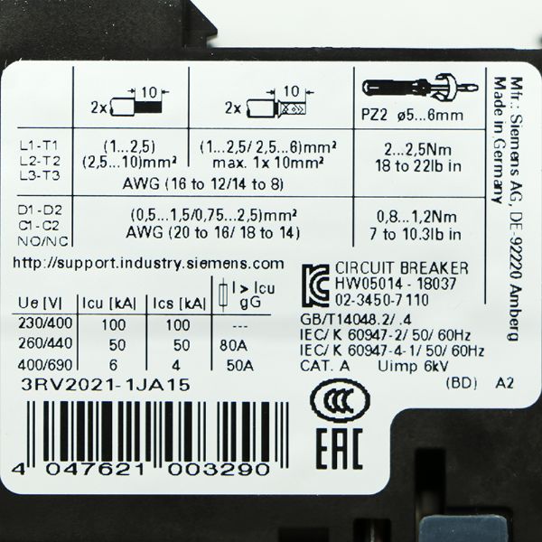 3RV2021-1JA15 - 61397