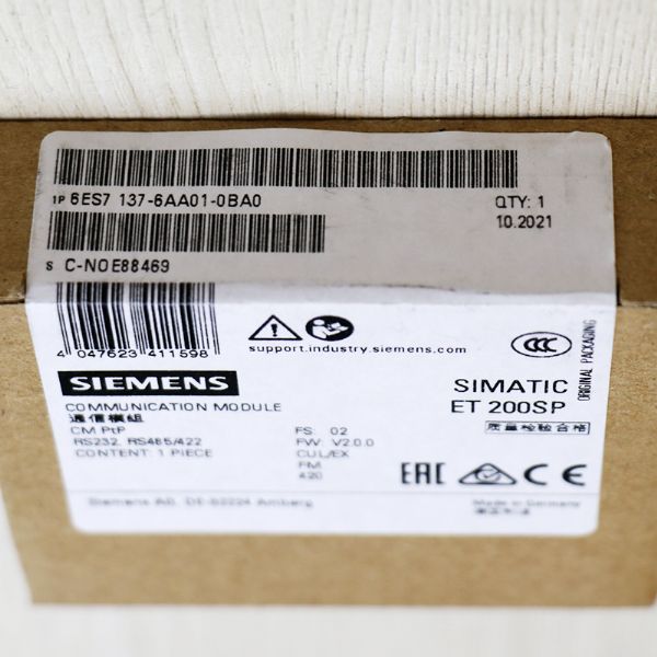 6ES7137-6AA01-0BA0 SIEMENS - 60310